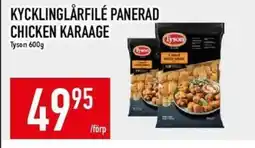 Matdax Tyson Kycklinglårfilé panerad Chicken karaage erbjuda