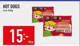 Matdax Scan Hot dogs erbjuda