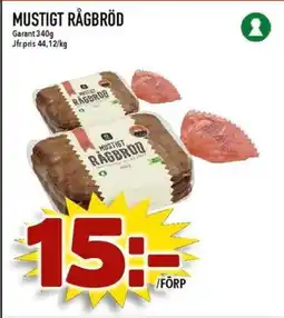 Matdax Garant Mustigt rågbröd erbjuda