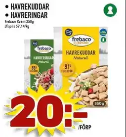 Matdax Frebaco Kvarn Havrekuddar • Havreringar erbjuda