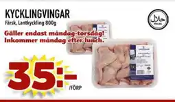 Din Mat Kycklingvingar erbjuda
