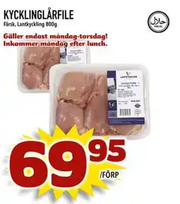 Din Mat Kycklinglårfile erbjuda