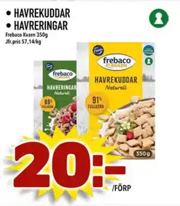 Din Mat Frebaco Kvarn Havrekuddar • havreringar erbjuda