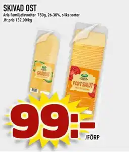 Din Mat Arla Skivad ost erbjuda