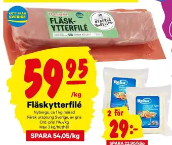 City Gross Nybergs Deli Fläskytterfilé erbjuda