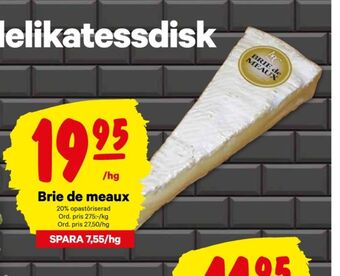 City Gross Brie de Meaux Brie erbjuda