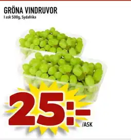 Din Mat Gröna vindruvor erbjuda