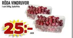 Din Mat Röda vindruvor erbjuda
