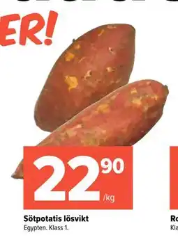 Coop Extra Sötpotatis lösvikt erbjuda