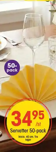 EKO Servetter 50-pack erbjuda