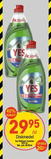 EKO YES Diskmedel erbjuda