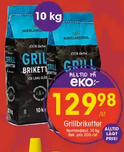 EKO Norrlandskol Grillbriketter erbjuda