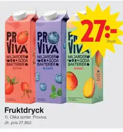 Matöppet PROVIVA Fruktdryck erbjuda