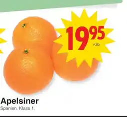 Matöppet Apelsiner erbjuda