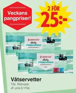 Matöppet ELDORADO Våtservetter erbjuda
