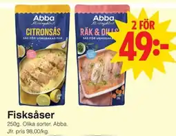 Matöppet Abba Fisksåser erbjuda