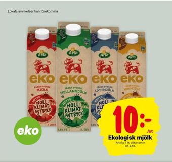City Gross Arla Lättmjölk erbjuda