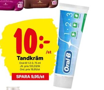 City Gross Oral-B Tandkräm erbjuda
