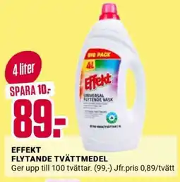 ÖoB EFFEKTFLYTANDE TVÄTTMEDEL erbjuda