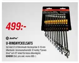 Swedol AmPro U-ringnyckelsats erbjuda