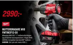 Swedol Milwaukee Mutterdragare M18 FMTIW2F12-OX erbjuda