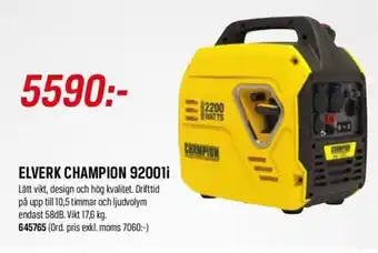 Elverk Champion 92001i