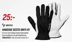 Swedol Handske Gesto onyx HT erbjuda