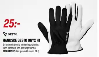Swedol Handske Gesto onyx HT erbjuda