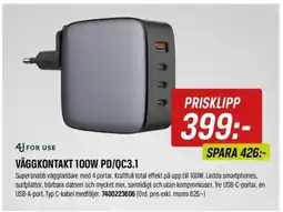 Swedol Väggkontakt 100W PD/QC3.1 erbjuda