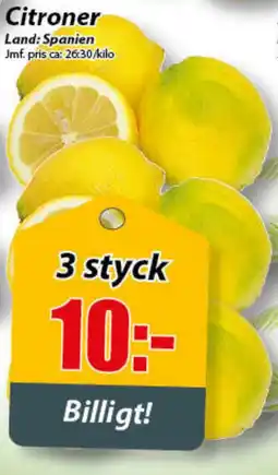 Extra Mjällby Stormarknad Citroner erbjuda