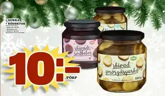 Bonum Matmarknad Gurka • rödbetor erbjuda