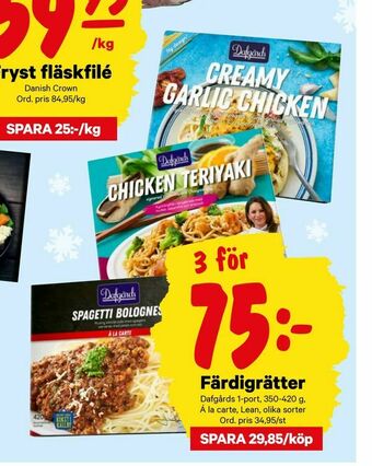 City Gross Färdigrätter erbjuda