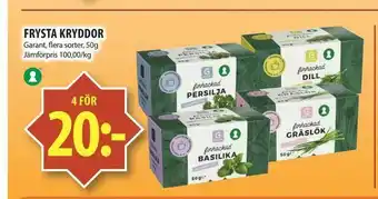 Matvärlden Tensta Frysta kryddor erbjuda