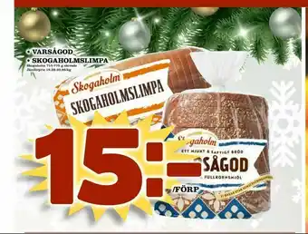 Nelins varsågod • skogaholmslimpa erbjuda