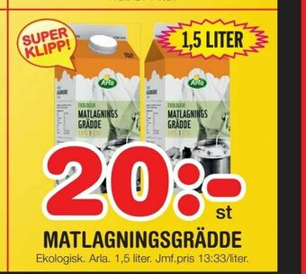 Nya Pulsen Matlagningsgrädde erbjuda