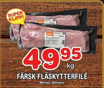 Nya Pulsen Färsk fläskytterfilé erbjuda