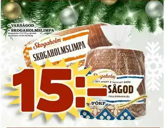 Supergrossen varsågod • skogaholmslimpa erbjuda