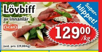 T-jarlen Lövbiff erbjuda