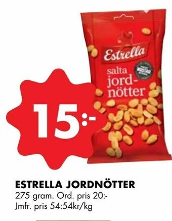 ÖoB Estrella jordnötter erbjuda