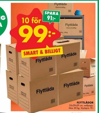 ÖoB Flyttlådor erbjuda