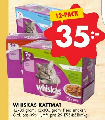ÖoB Whiskas kattmat erbjuda