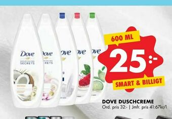 ÖoB Dove duschcreme erbjuda