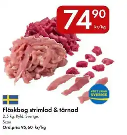 Snabbgross Scan Fläskbog strimlad & tärnad erbjuda