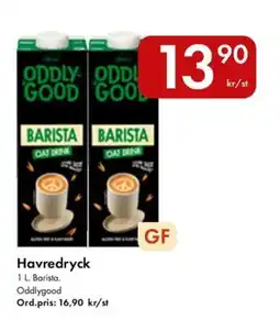 Snabbgross Oddlygood Havredryck erbjuda