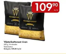 Snabbgross Västerbottenost riven erbjuda