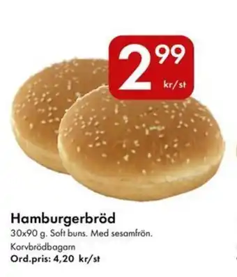Snabbgross Hamburgerbröd erbjuda