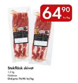 Snabbgross Fåddman Stekfläsk skivat erbjuda