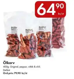 Snabbgross Delikat Ölkorv erbjuda