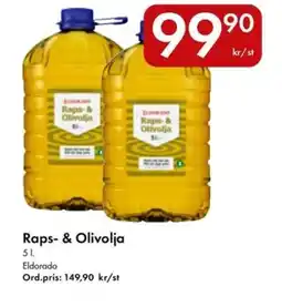 Snabbgross Eldorado Raps-& Olivolja erbjuda