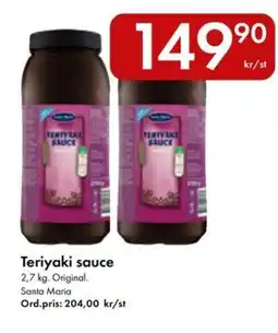 Snabbgross Santa Maria Teriyaki sauce erbjuda